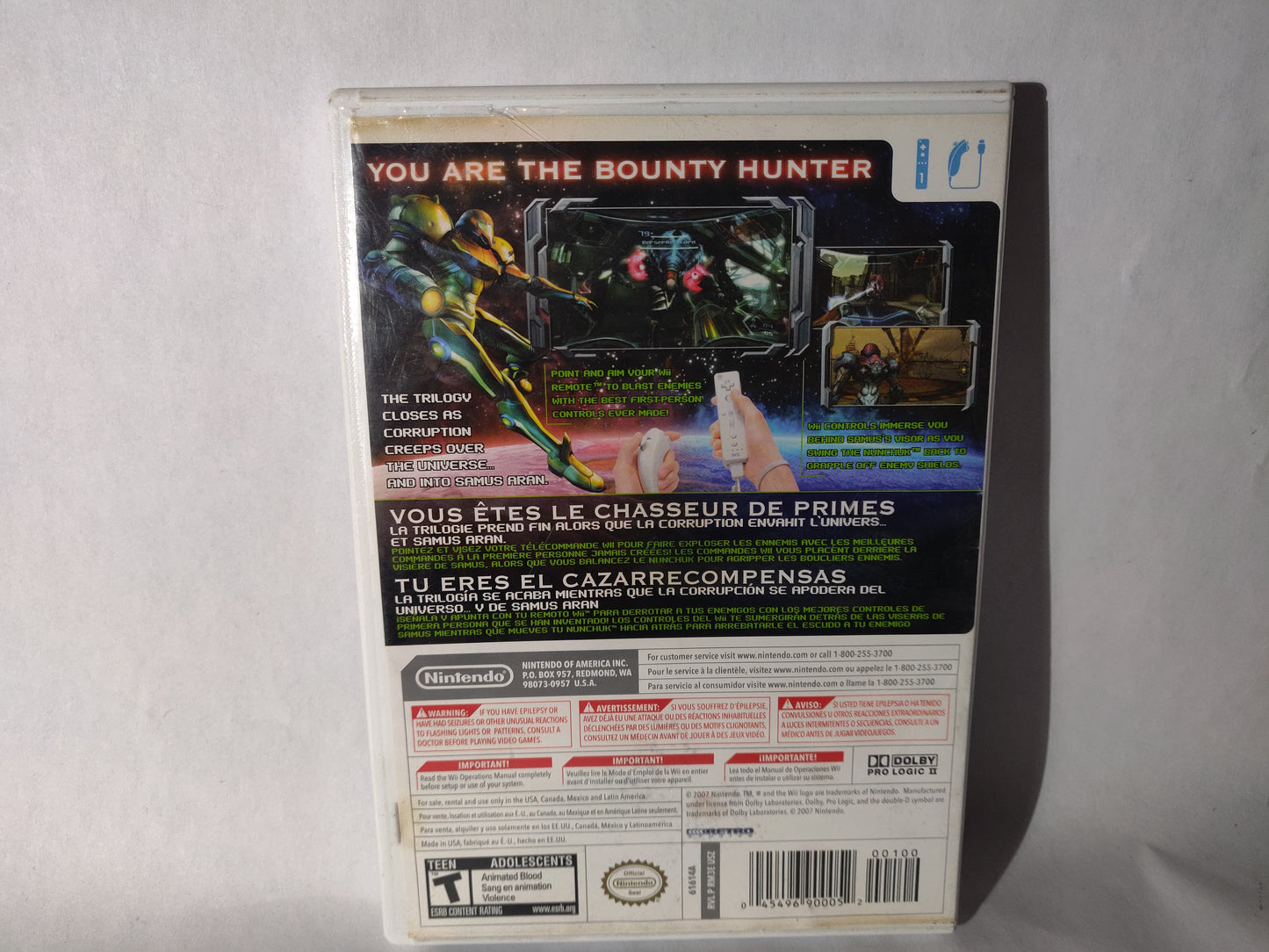 Metroid Prime 3 Corruption (Nintendo Wii