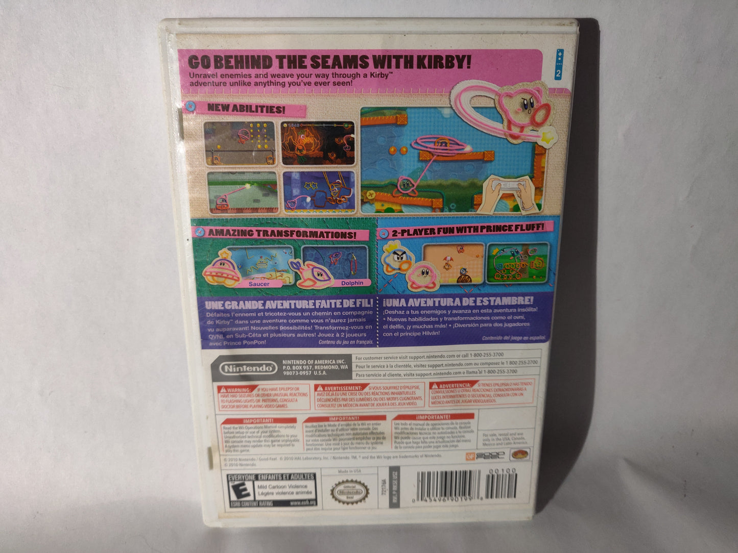 Kirby's Epic Yarn (Nintendo Wii)