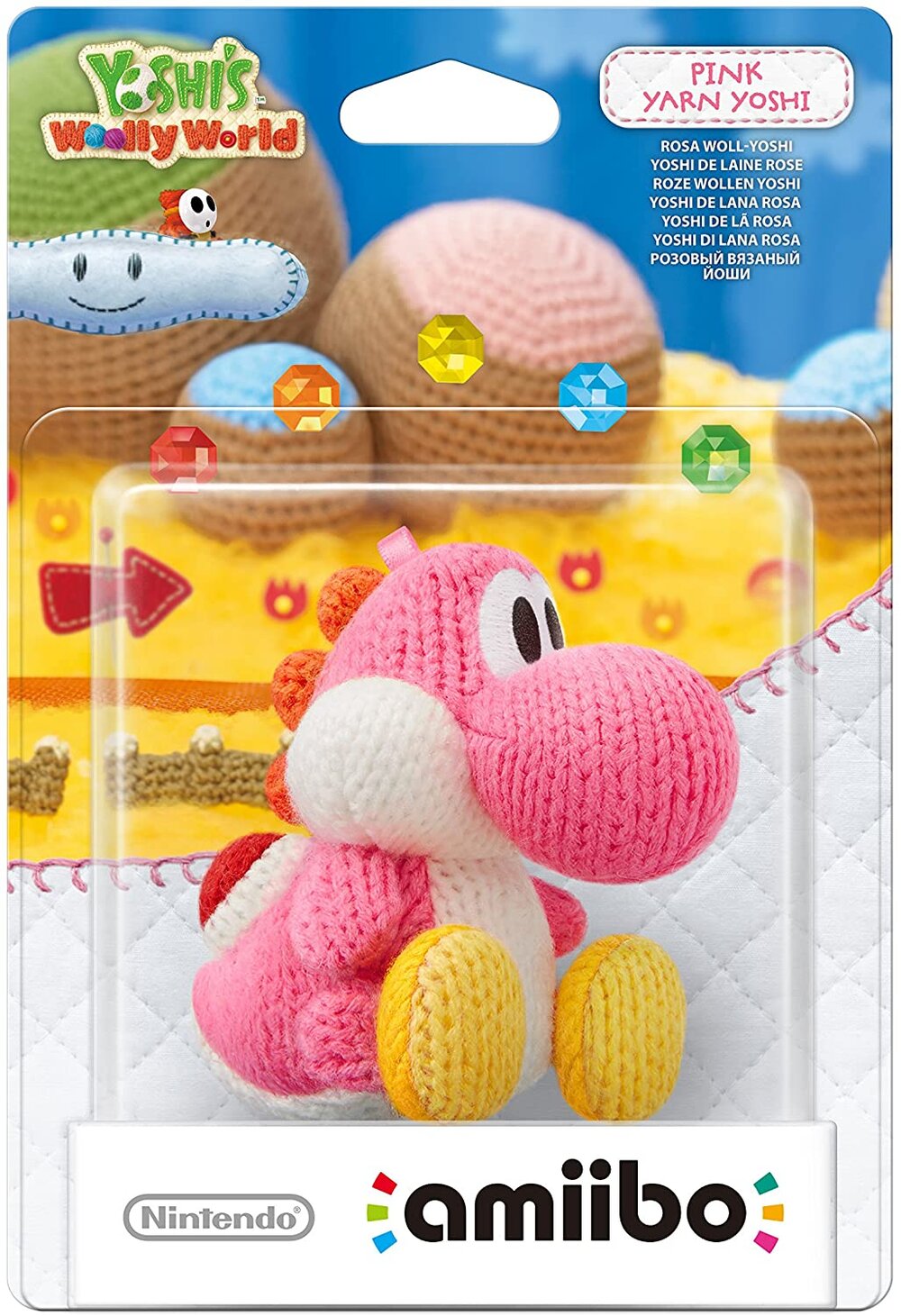 Nintendo Yoshis Woolly World Amiibo Pink Yarn Yoshi