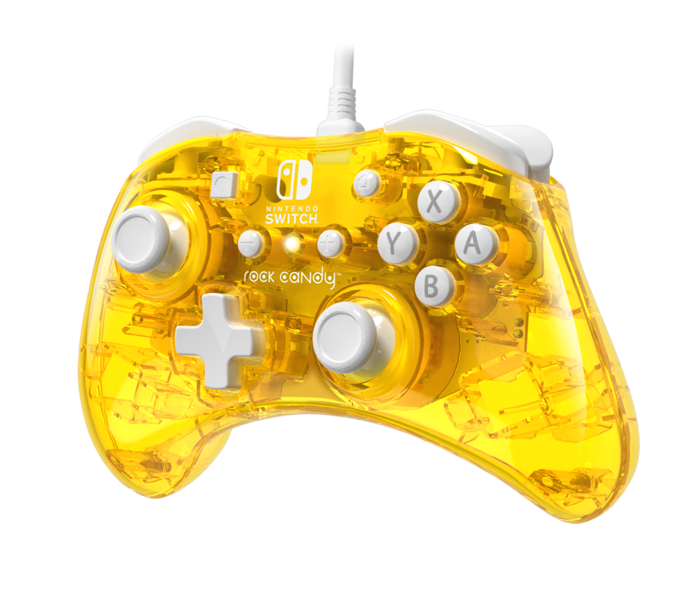 PDP Rock Candy Pineapple Pop wired controller for Nintendo Switch