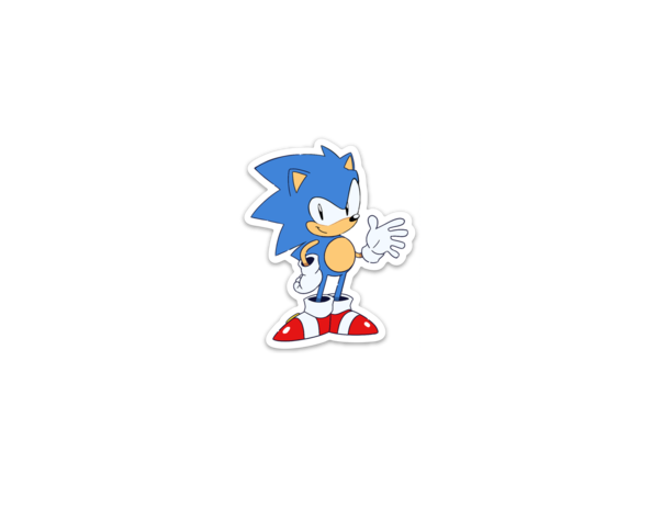 Sonic the Hedgehog 2.4x3 Sticker