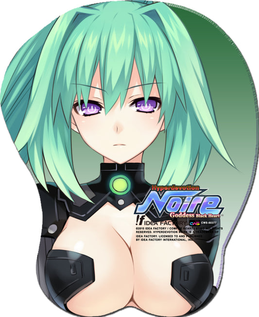 hyperdevotion noire Green Breast Mousepad