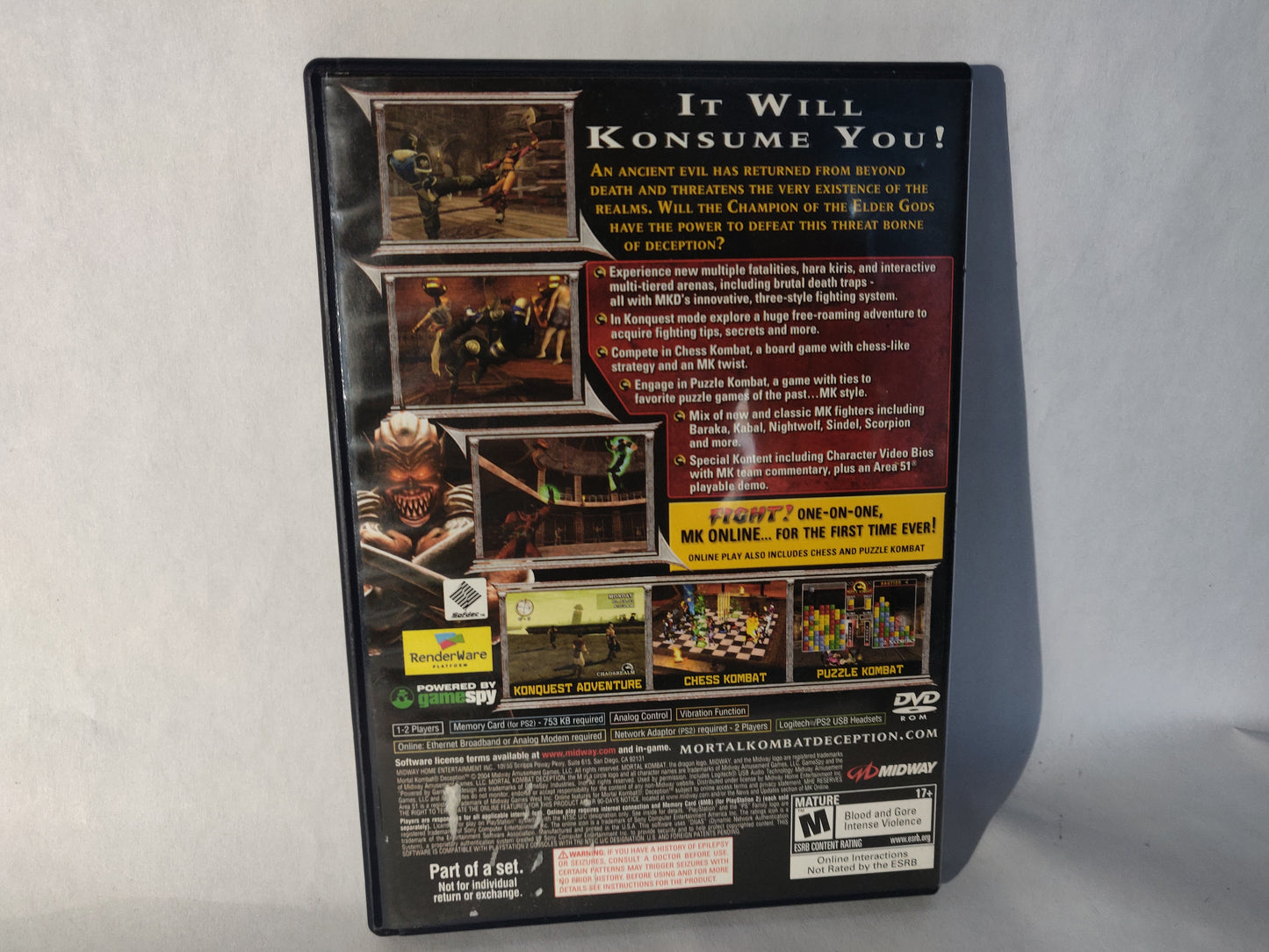 Mortal Kombat Deception (Playstation 2)