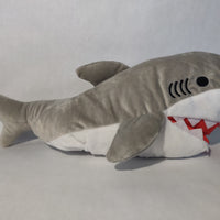 Amufun Hand puppet shark plush 15" (Grey)