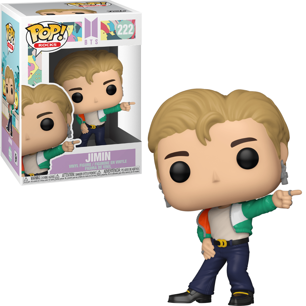 Funko Pop Rocks BTS Jimin Vinyl Figure