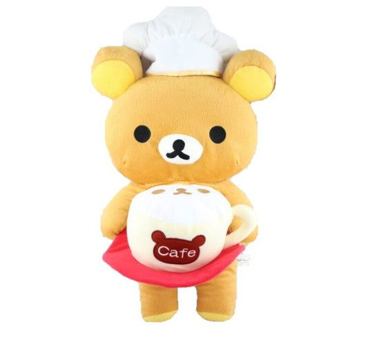 Large 19" Rilakkuma Plush Cafe Collection Waiter Plush