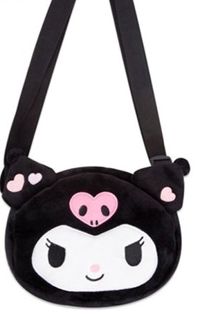 Sanrio Kuromi Cutie Face crossbody Bag